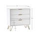 Noemi 3 Drawer Chest - Matt White - Luminex FurnitureChest of drawersMUR002