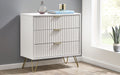 Noemi 3 Drawer Chest - Matt White - Luminex FurnitureChest of drawersMUR002