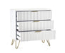 Noemi 3 Drawer Chest - Matt White - Luminex FurnitureChest of drawersMUR002