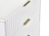 Noemi 5 Drawer Chest - Matt White - Luminex FurnitureChest of drawersMUR004