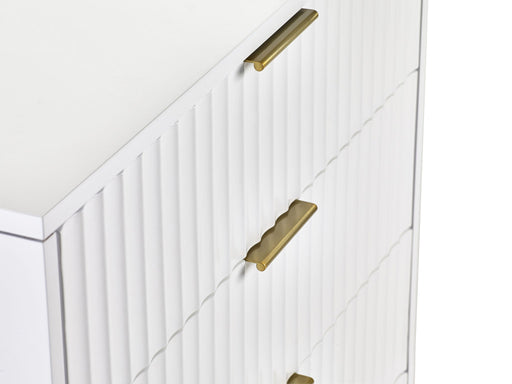 Noemi 5 Drawer Chest - Matt White - Luminex FurnitureChest of drawersMUR004
