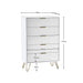 Noemi 5 Drawer Chest - Matt White - Luminex FurnitureChest of drawersMUR004