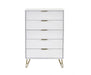 Noemi 5 Drawer Chest - Matt White - Luminex FurnitureChest of drawersMUR004