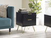 Noemi Lamp Table – Matt Black - Luminex FurnitureLamp TableMUR101