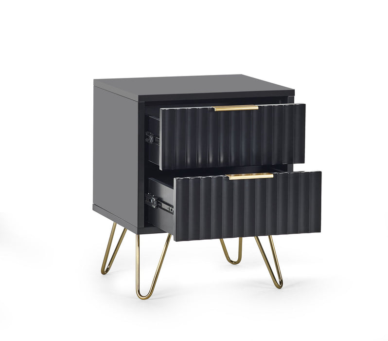 Noemi Lamp Table – Matt Black - Luminex FurnitureLamp TableMUR101