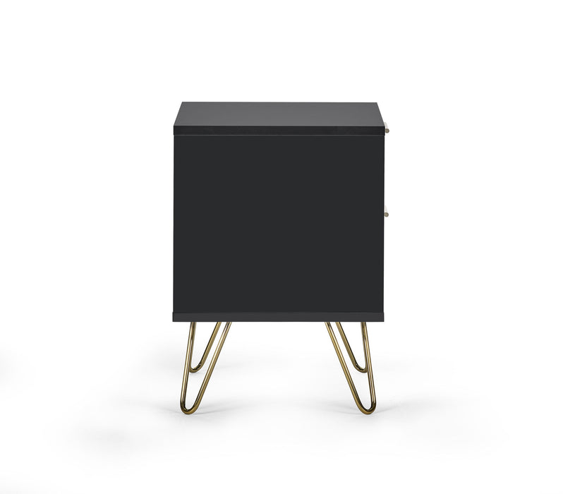 Noemi Lamp Table – Matt Black - Luminex FurnitureLamp TableMUR101