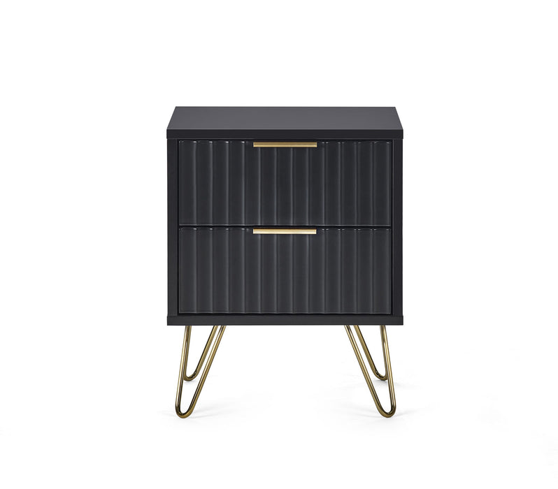 Noemi Lamp Table – Matt Black - Luminex FurnitureLamp TableMUR101