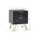 Noemi Lamp Table – Matt Black - Luminex FurnitureLamp TableMUR101