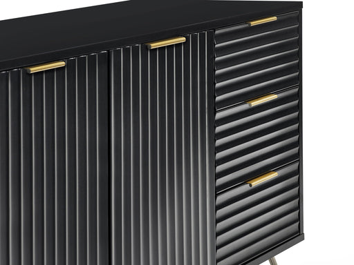 Noemi Large Sideboard - Matt Black - Luminex FurnitureSideboardMUR106