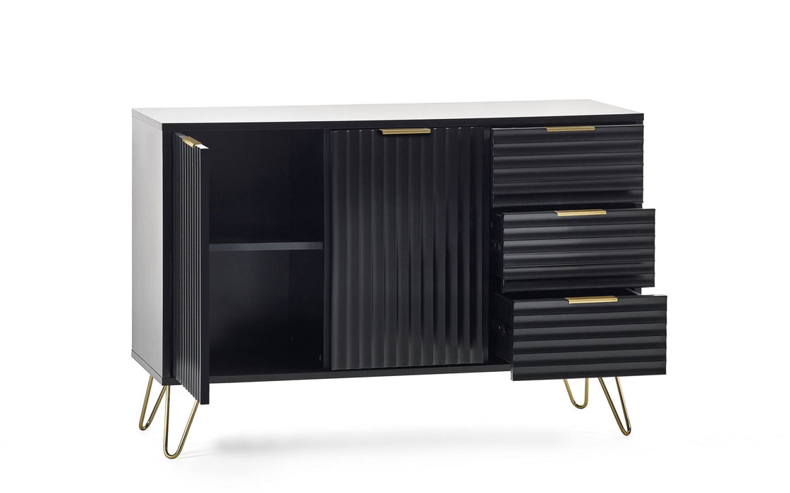 Noemi Large Sideboard - Matt Black - Luminex FurnitureSideboardMUR106
