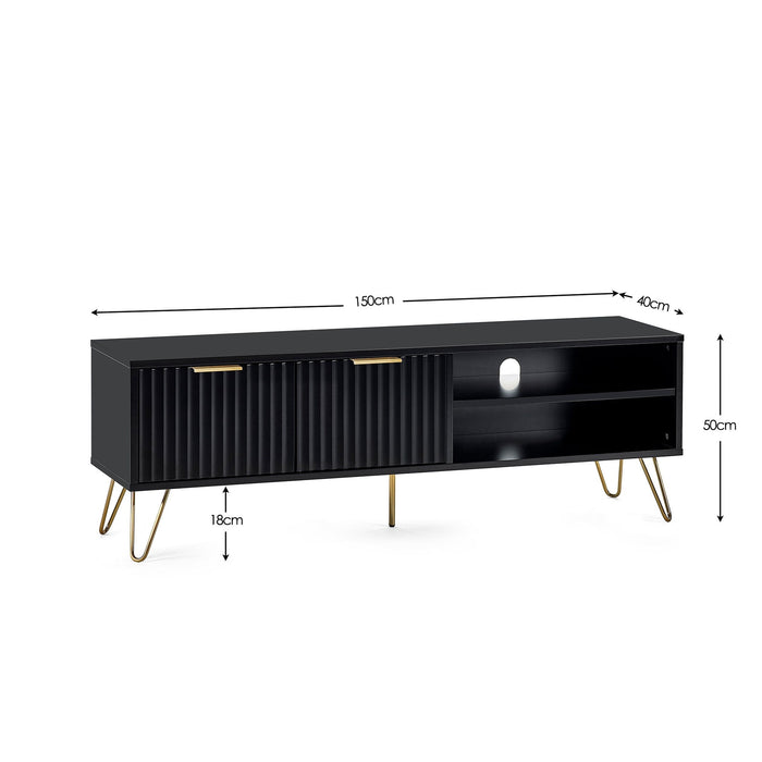 Noemi TV Unit – Matt Black - Luminex FurnitureTV UnitMUR103