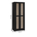 Nora 2 Door Wardrobe - Black Ash - Luminex FurnitureWardrobeSYD105