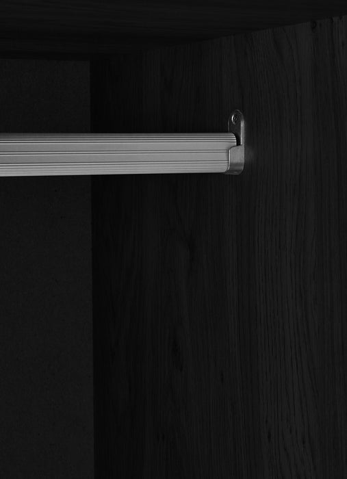 Nora 2 Door Wardrobe - Black Ash - Luminex FurnitureWardrobeSYD105