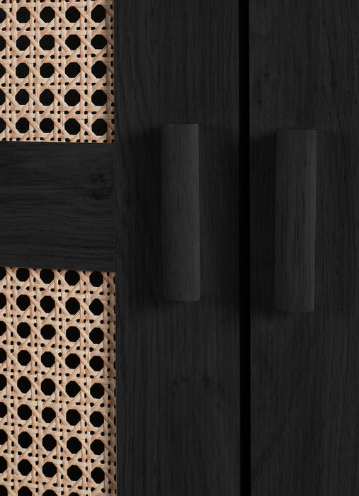 Nora 2 Door Wardrobe - Black Ash - Luminex FurnitureWardrobeSYD105