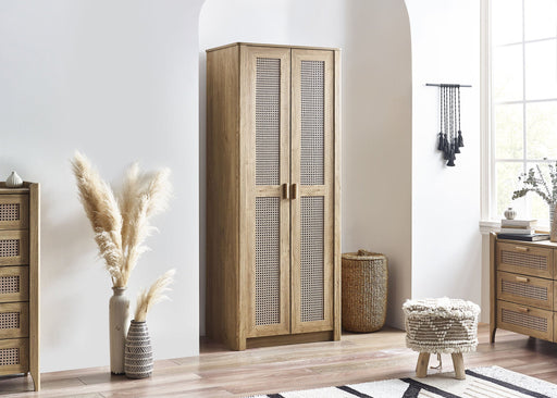 Nora 2 Door Wardrobe in Natural Oak Effect - Luminex FurnitureWardrobeSYD005