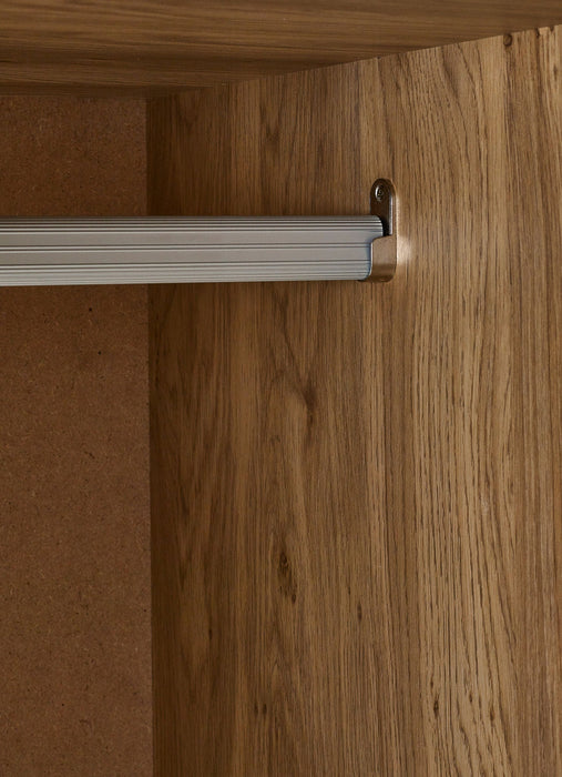 Nora 2 Door Wardrobe in Natural Oak Effect - Luminex FurnitureWardrobeSYD005