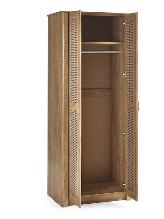 Nora 2 Door Wardrobe in Natural Oak Effect - Luminex FurnitureWardrobeSYD005