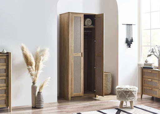 Nora 2 Door Wardrobe in Natural Oak Effect - Luminex FurnitureWardrobeSYD005