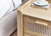 Nora 2 Drawer Bedside in Oak - Luminex FurnitureBedside TableSYD001