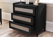 Nora 3 Drawer Chest in Black Ash - Luminex FurnitureChest of drawersSYD103