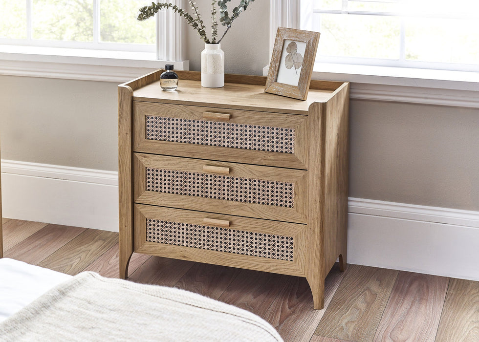 Nora 3 Drawer Chest in Oak Effect - Luminex FurnitureChest of drawersSYD003