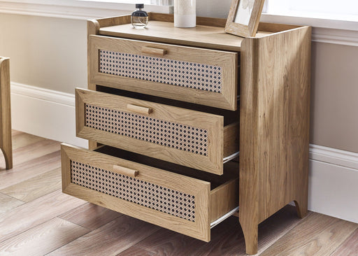 Nora 3 Drawer Chest in Oak Effect - Luminex FurnitureChest of drawersSYD003