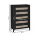 Nora 5 Drawer Chest in Black Ash - Luminex FurnitureChest of drawersSYD102
