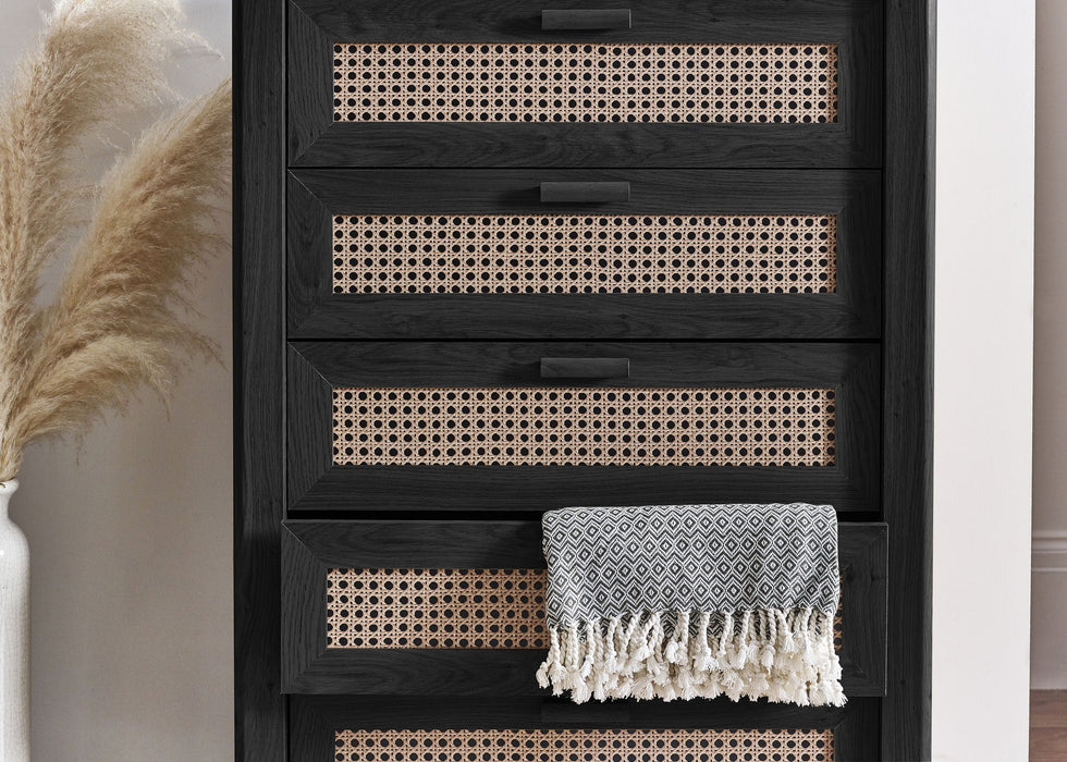 Nora 5 Drawer Chest in Black Ash - Luminex FurnitureChest of drawersSYD102