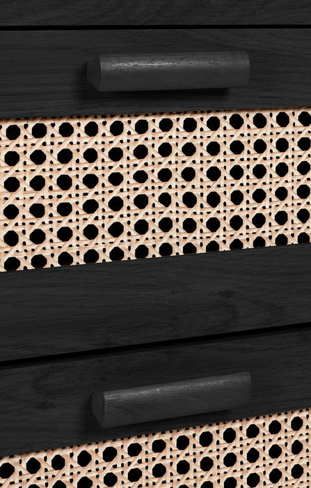 Nora 5 Drawer Chest in Black Ash - Luminex FurnitureChest of drawersSYD102