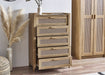 Nora 5 Drawer Chest in Oak Effect - Luminex FurnitureChest of drawersSYD002