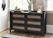 Nora 6 Drawer Wide Chest in Black Ash - Luminex FurnitureChest of drawersSYD104