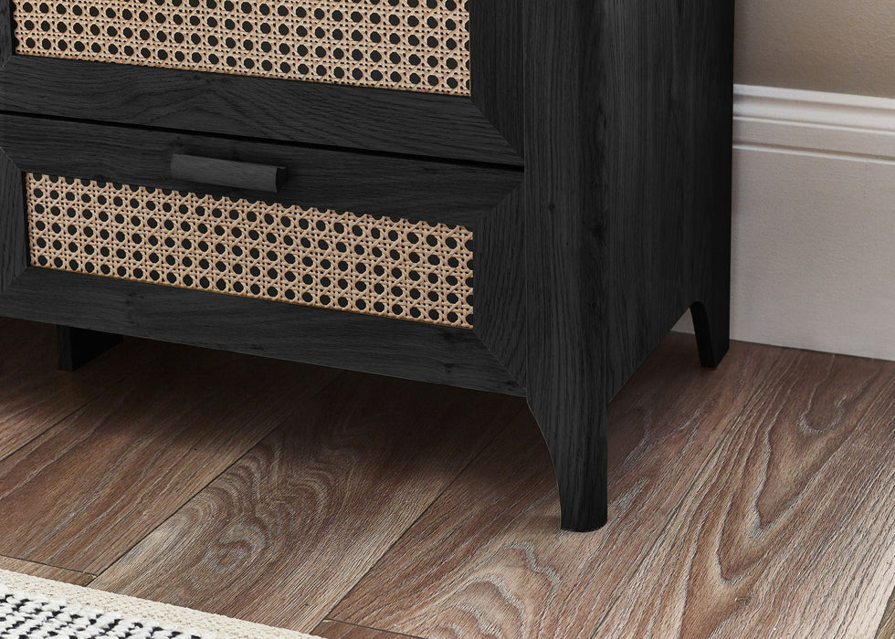 Nora 6 Drawer Wide Chest in Black Ash - Luminex FurnitureChest of drawersSYD104