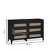 Nora 6 Drawer Wide Chest in Black Ash - Luminex FurnitureChest of drawersSYD104