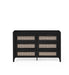 Nora 6 Drawer Wide Chest in Black Ash - Luminex FurnitureChest of drawersSYD104