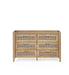 Nora 6 Drawer Wide Chest in Oak Effect - Luminex FurnitureChest of drawersSYD004