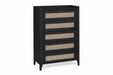 Nora Black Ash 5 Drawer Chest of Drawers - Luminex FurnitureChest of drawersSYD102