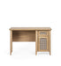 Nora Desk – Oak & Rattan - Effect with Drawer & Cupboard - Luminex FurnitureDeskSYD011