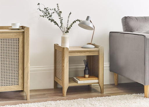 Nora Lamp Table With Removable Shelf - Oak Effect - Luminex FurnitureLamp TableSYD006