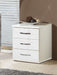 Nova 3 - Drawer Bedside – White Gloss Finish - LuminexFurnitureBedside Table2656