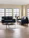 Nova 3 Seater Faux Leather Sofa With Bolsters - Brown or Black - Luminex FurnitureSofasHEN302