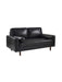 Nova 3 Seater Faux Leather Sofa With Bolsters - Brown or Black - Luminex FurnitureSofasHEN502