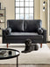 Nova Sofa With Bolsters - Brown, Black Faux Leather - Luminex FurnitureSofasHEN301