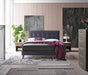 Novara Dark Grey Fabric Bed - Luminex FurnitureBedNOV46DGREY