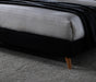 Novara Dark Grey Fabric Bed - Luminex FurnitureBedNOV46DGREY