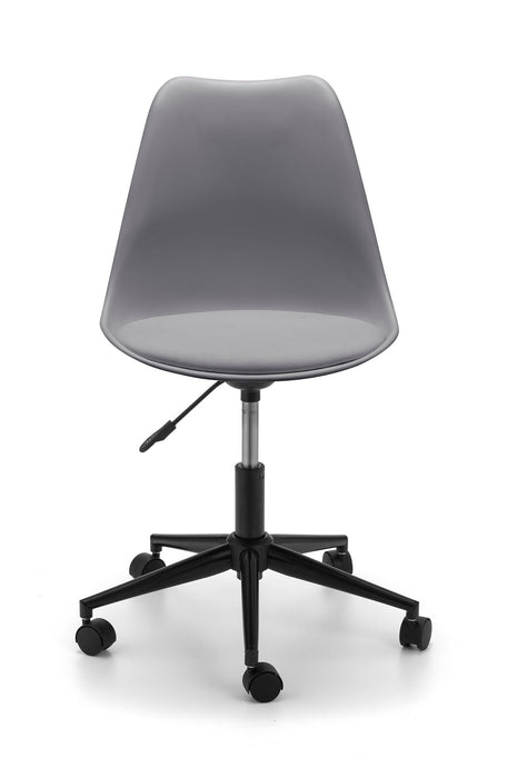 Novara Grey Office Chair – Adjustable with Black Base - Luminex FurnitureOffice ChairERI003