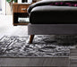 Novara Light Grey Fabric Bed Frame - Luminex FurnitureBedNOV46LGREY