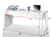 Novera Arctic White Desk with Drawers - Luminex FurnitureDesk2489