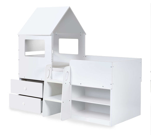 Oakham Mid Sleeper House Bed – All White - Luminex FurnitureMid SleepersORP001