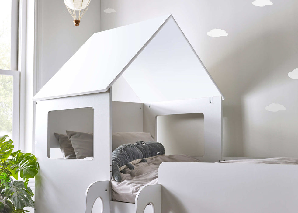 Oakham Mid Sleeper House Bed – All White - Luminex FurnitureMid SleepersORP001