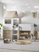 Oakham Mid Sleeper House Bed – Pale Wood & White - Luminex FurnitureMid SleepersORP002